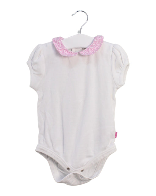 A White Short Sleeve Bodysuits from Jojo Maman Bébé in size 6-12M for girl. (Front View)