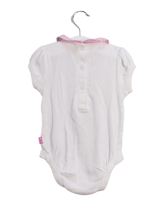 A White Short Sleeve Bodysuits from Jojo Maman Bébé in size 6-12M for girl. (Back View)