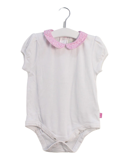 A White Short Sleeve Bodysuits from Jojo Maman Bébé in size 12-18M for girl. (Front View)