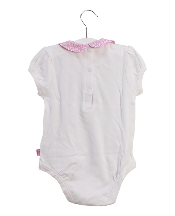 A White Short Sleeve Bodysuits from Jojo Maman Bébé in size 12-18M for girl. (Back View)