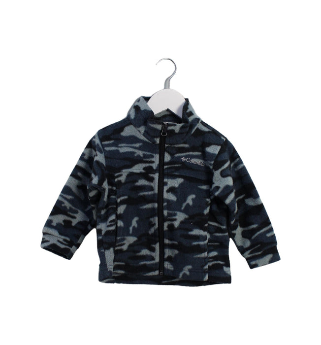 A Blue Lightweight Jackets from Columbia in size 2T for boy. (Front View)