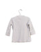 A White Long Sleeve Tops from Mides in size 6-12M for neutral. (Back View)