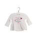 A White Long Sleeve Tops from Liu Jo in size 0-3M for girl. (Front View)