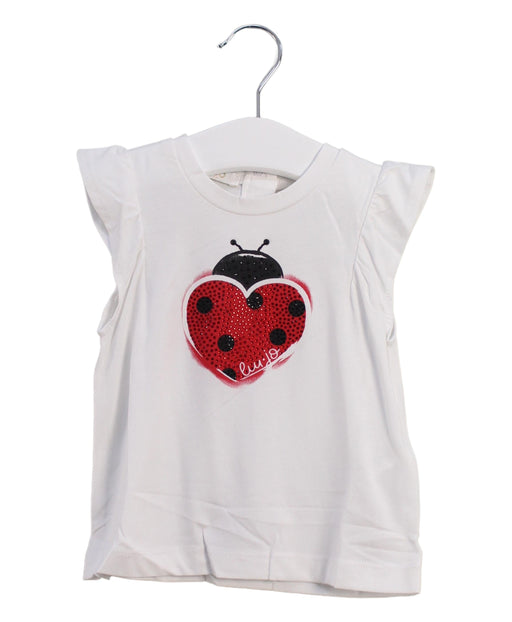 A White Short Sleeve T Shirts from Liu Jo in size 3-6M for girl. (Front View)