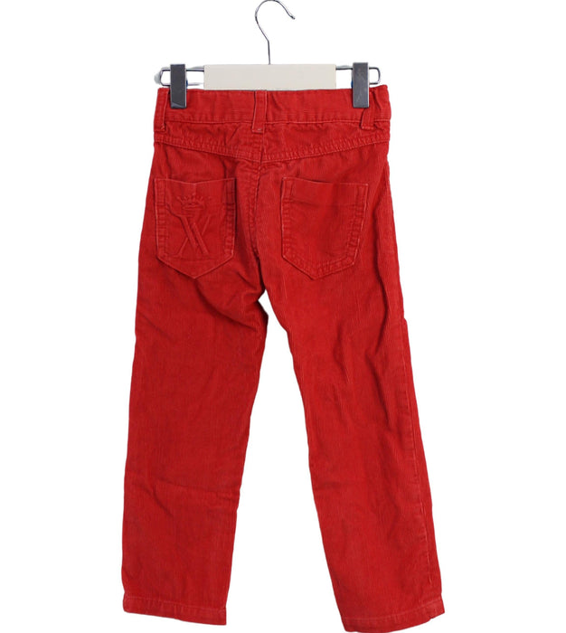 A Red Casual Pants from Vicomte A. in size 3T for boy. (Back View)