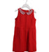A Red Sleeveless Dresses from Crewcuts in size 6T for girl. (Front View)