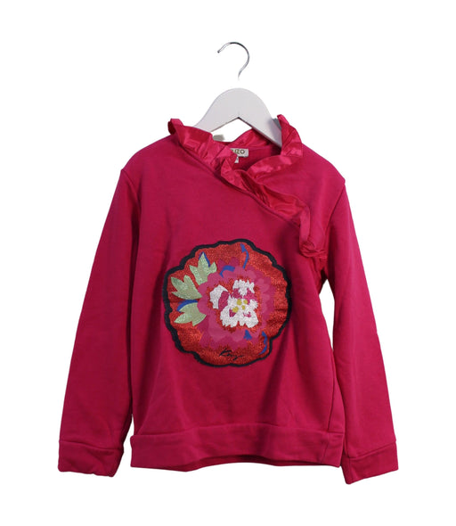 A Pink Sweatshirts from Kenzo in size 8Y for girl. (Front View)