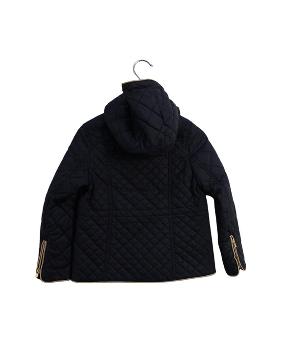 A Navy Puffer/Quilted Jackets from Chloe in size 4T for girl. (Back View)