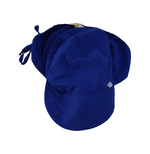 A Blue Sun Hats from i play in size 6-12M for boy. (Front View)