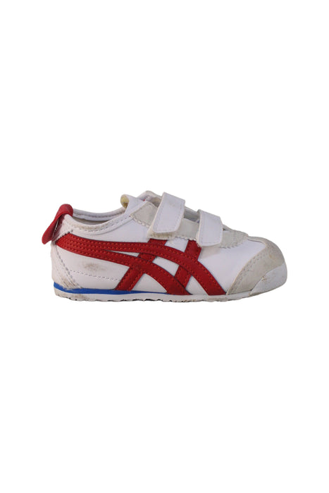 A White Sneakers from Onitsuka Tiger in size 18-24M for boy. (Back View)