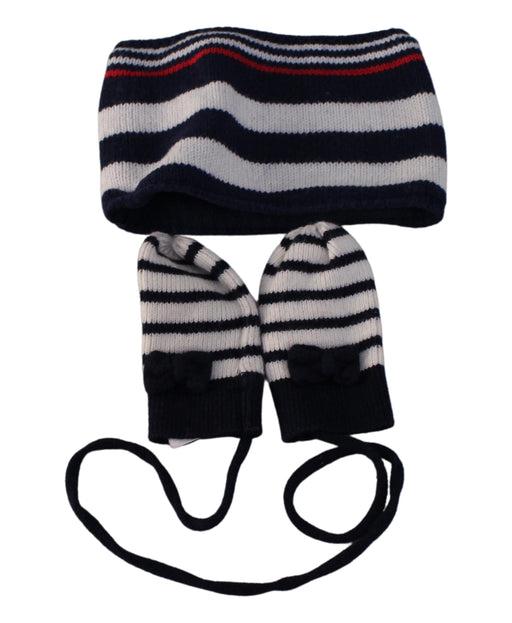 A Navy Gloves & Mittens from Jacadi in size O/S for boy. (Front View)