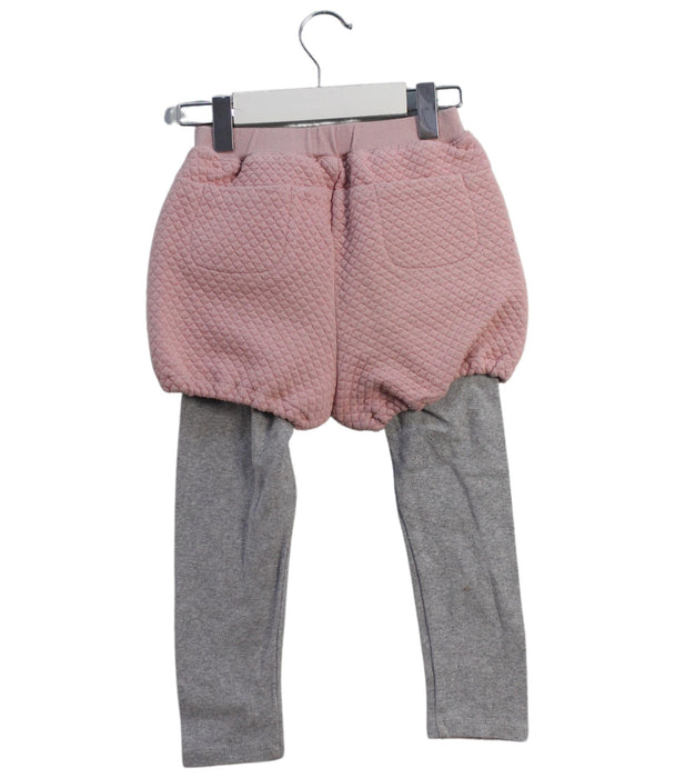 A Pink Leggings from Dave & Bella in size 4T for girl. (Back View)