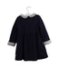 A Navy Long Sleeve Dresses from Dave & Bella in size 4T for girl. (Back View)
