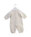 A Ivory Long Sleeve Jumpsuits from Chickeeduck in size 0-3M for girl. (Back View)