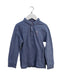 A Blue Long Sleeve Polos from Château de Sable in size 6T for boy. (Front View)