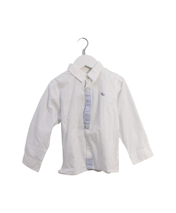 A White Shirts from Kingkow in size 4T for boy. (Front View)