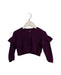 A Purple Cardigans from Tea in size 12-18M for girl. (Front View)