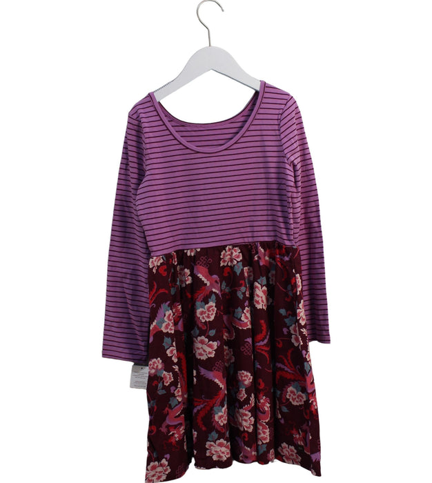 A Purple Long Sleeve Dresses from Tea in size 10Y for girl. (Back View)