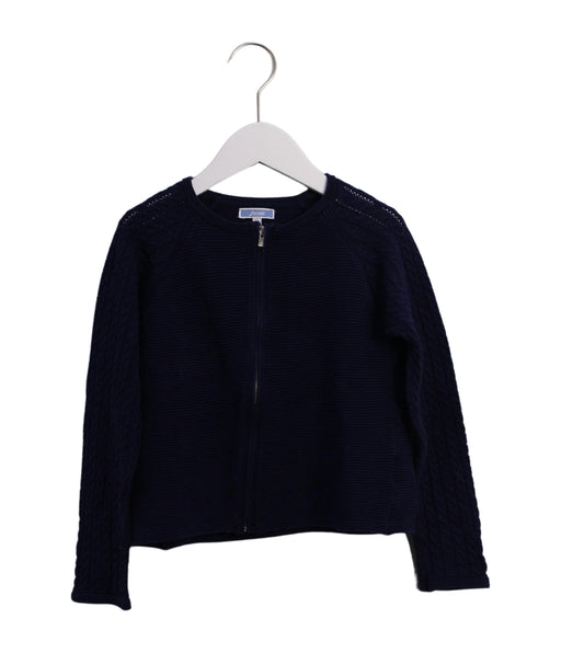 A Navy Lightweight Jackets from Jacadi in size 8Y for girl. (Front View)