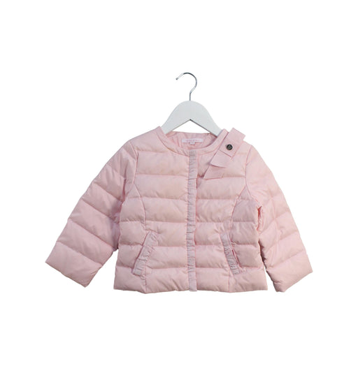A Pink Puffer/Quilted Jackets from Nicholas & Bears in size 2T for girl. (Front View)