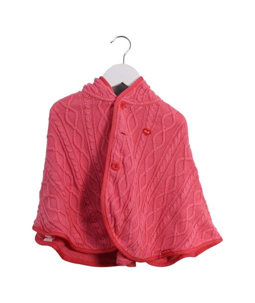 A Pink Capes & Ponchos from Miki House in size 6-12M for girl. (Front View)