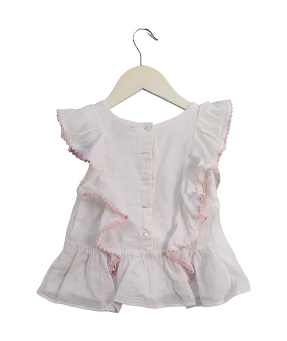 A White Short Sleeve Tops from Polo Ralph Lauren in size 4T for girl. (Back View)