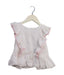 A White Short Sleeve Tops from Polo Ralph Lauren in size 4T for girl. (Front View)