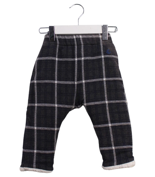 A Grey Casual Pants from Petit Bateau in size 6-12M for boy. (Front View)