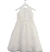 A White Sleeveless Dresses from Joan Calabrese in size 4T for girl. (Back View)