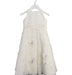 A White Sleeveless Dresses from Joan Calabrese in size 4T for girl. (Front View)