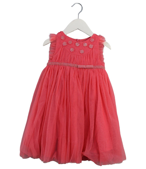 A Pink Sleeveless Dresses from Childrensalon in size 4T for girl. (Front View)