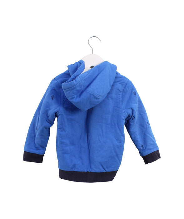 A Blue Lightweight Jackets from Kingkow in size 4T for boy. (Back View)