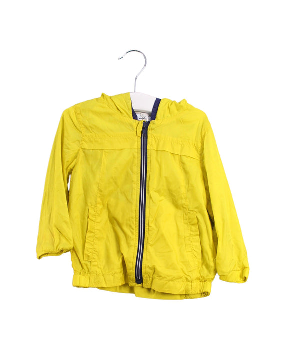 A Yellow Lightweight Jackets from Kingkow in size 12-18M for boy. (Front View)
