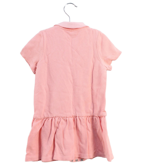 A Pink Short Sleeve Dresses from Petit Bateau in size 18-24M for girl. (Back View)