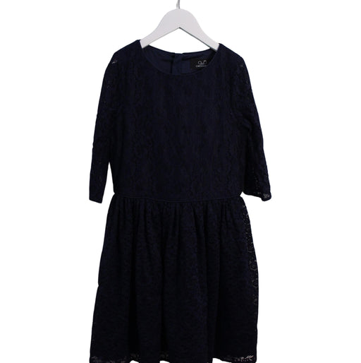 A Navy Long Sleeve Dresses from Chickeeduck in size 11Y for girl. (Front View)