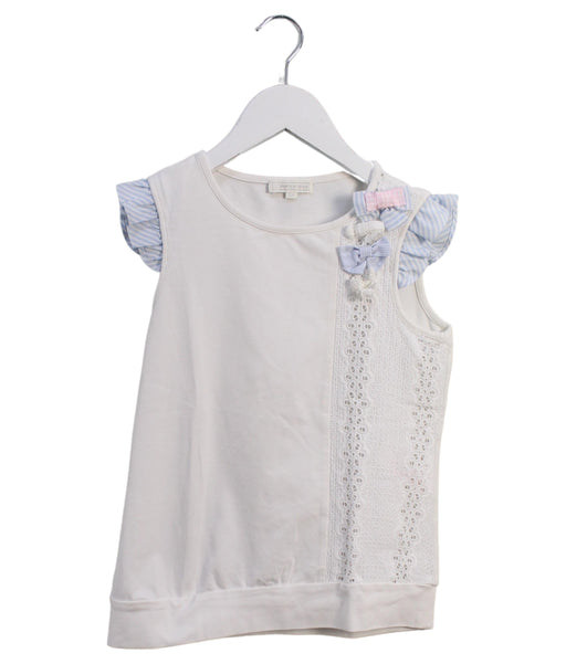 A White Sleeveless Tops from Nicholas & Bears in size 12Y for girl. (Front View)