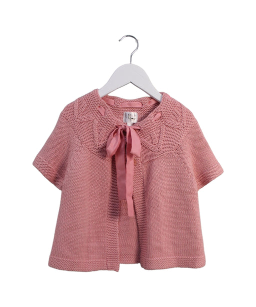 A Pink Cardigans from Kingkow in size 8Y for girl. (Front View)