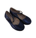 A Blue Flats from Chouchou Chic in size 12Y for girl. (Front View)