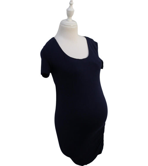 A Navy Short Sleeve Tops from Mayarya in size XS for maternity. (Front View)