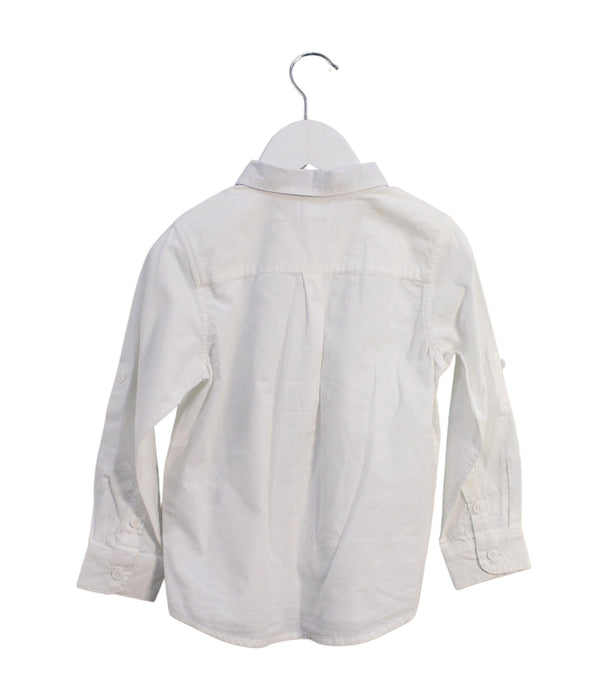 A White Shirts from Petit Bateau in size 4T for boy. (Back View)