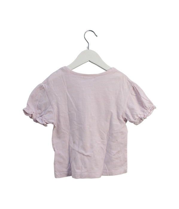 A Pink Short Sleeve T Shirts from BEAMS in size 5T for girl. (Back View)