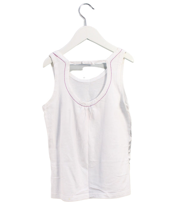 A White Sleeveless Tops from DKNY in size 10Y for girl. (Back View)