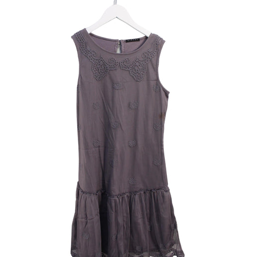 A Purple Sleeveless Dresses from Sisley in size 11Y for girl. (Front View)