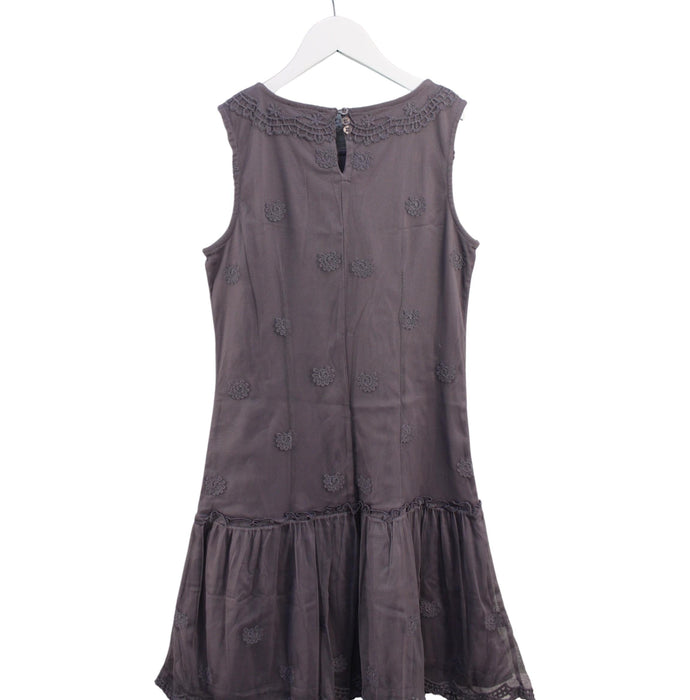 A Purple Sleeveless Dresses from Sisley in size 11Y for girl. (Back View)