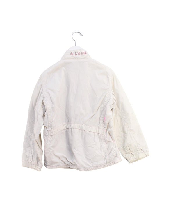 A White Lightweight Jackets from Calvin Klein in size 6T for girl. (Back View)