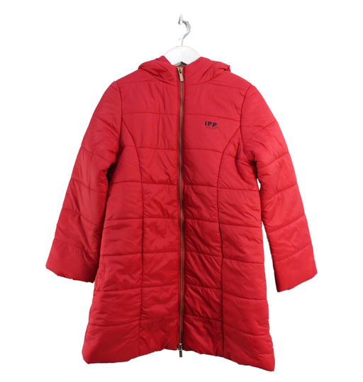 A Red Puffer/Quilted Coats & Outerwear from I Pinco Pallino in size 8Y for girl. (Front View)