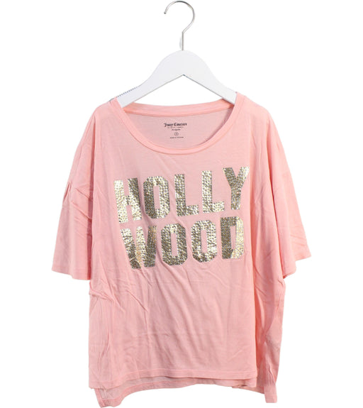 A Pink Short Sleeve Tops from Juicy Couture in size 14Y for girl. (Front View)
