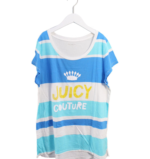 A Blue Short Sleeve T Shirts from Juicy Couture in size 14Y for girl. (Front View)