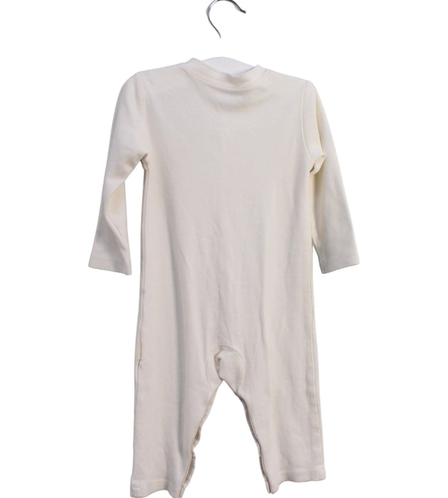 A Ivory Long Sleeve Jumpsuits from Natures Purest in size 6-12M for neutral. (Back View)