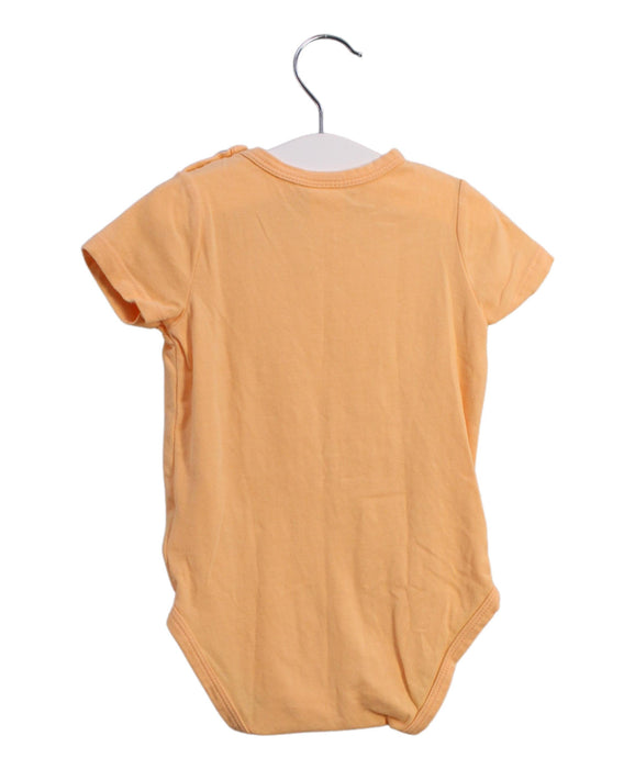 A Orange Short Sleeve Bodysuits from Seed in size 3-6M for neutral. (Back View)